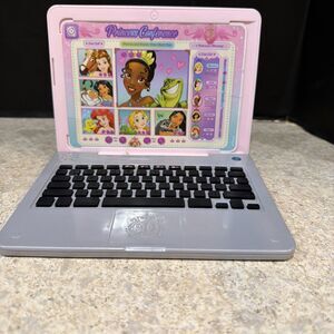 Disney Princess Girls Play Laptop Computer Style Collection Click & Go Play Work